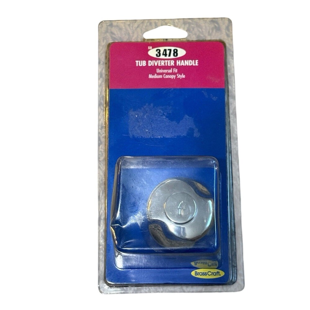 BrassCraft SH3478 Tub Shower Diverter Handle Universal Fit Chrome Sealed
